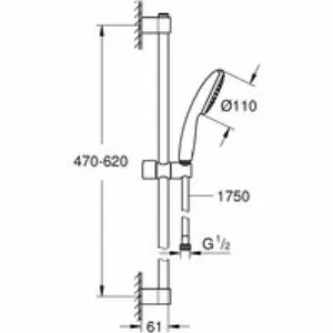 Готовый комплект для ванной комнаты GROHE BauEdge, хром (NB0074) Готовый комплект для ванной комнаты GROHE BauEdge, хром (NB0074)
