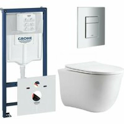 Комплект инсталляции GROHE 38775001 с унитазом Aquatek КЛАССИК и сиденьем с микролифтом (NW0146) Комплект инсталляции GROHE 38775001 с унитазом Aquatek КЛАССИК и сиденьем с микролифтом (NW0146)