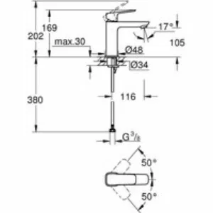 Смеситель для раковины GROHE Cubeo, M-size, черный (1017552430) Смеситель для раковины GROHE Cubeo, M-size, черный (1017552430)