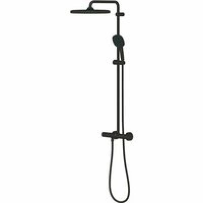 Душевая система GROHE Tempesta System 250 Cube с термостатом для душа, черный (266892431) Душевая система GROHE Tempesta System 250 Cube с термостатом для душа, черный (266892431)