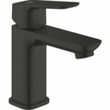Смеситель для раковины GROHE Cubeo с донным клапаном, S-size, черный матовый (1017322430)