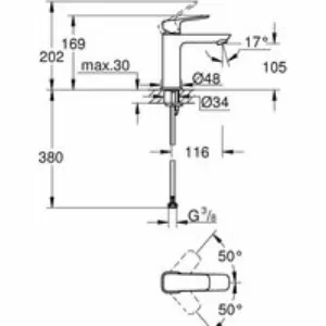 Смеситель для раковины GROHE Cubeo, M-size, хром (1017550000) Смеситель для раковины GROHE Cubeo, M-size, хром (1017550000)