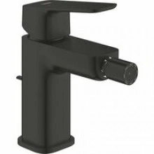 Смеситель для биде GROHE Cubeo с донным клапаном, S-size, черный матовый (1018102430)