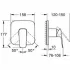 Внешняя часть смесителя для ванны GROHE Cubeo, хром (1017770000) Внешняя часть смесителя для ванны GROHE Cubeo, хром (1017770000)