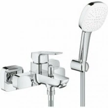 Смеситель для ванны GROHE Cubeo с ручным душем, хром (1018140000)