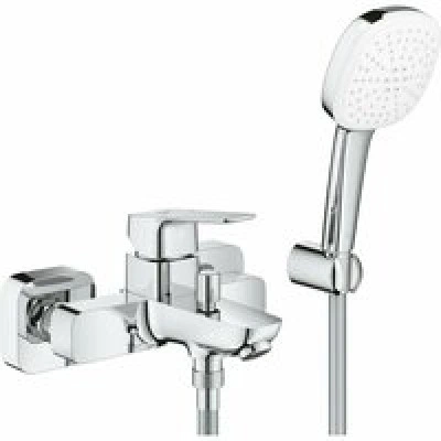 Смеситель для ванны GROHE Cubeo с ручным душем, хром (1018140000) Смеситель для ванны GROHE Cubeo с ручным душем, хром (1018140000)