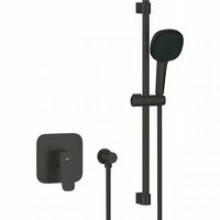 Душевая система GROHE Cubeo со смесителем для душа, черный матовый (1053352430)