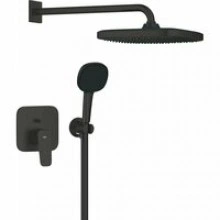 Душевая система GROHE Cubeo со смесителем для душа, черный матовый (1053362430)