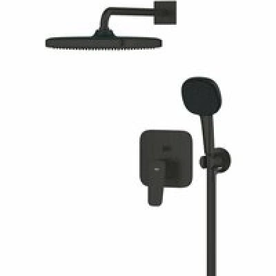 Душевая система GROHE Cubeo со смесителем для душа, черный матовый (1053362430) Душевая система GROHE Cubeo со смесителем для душа, черный матовый (1053362430)