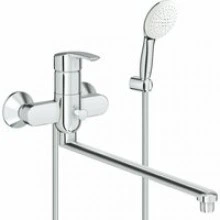 Смеситель для ванны GROHE Eurosmart с душевым гарнитуром, хром (25279000)