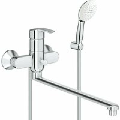 Смеситель для ванны GROHE Eurosmart с душевым гарнитуром, хром (25279000)