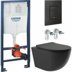 Комплект инсталляции GROHE Solido 38811KF0 с унитазом Aqueduto OVO OVO0140 и сиденьем с микролифтом (NW0231) Комплект инсталляции GROHE Solido 38811KF0 с унитазом Aqueduto OVO OVO0140 и сиденьем с микролифтом (NW0231)