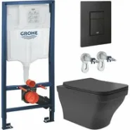 Комплект инсталляции GROHE Solido 38811KF0 с унитазом Aqueduto ESTETA EST0140 и сиденьем с микролифтом (NW0235)