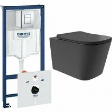 Комплект инсталляции GROHE Rapid SL 38775001 с унитазом Aqueduto MACIO Plus MACТ0240 и сиденьем с микролифтом (NW0244)