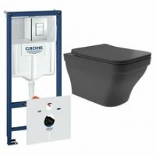 Комплект инсталляции GROHE Rapid SL 38775001 с унитазом Aqueduto ESTETA EST0140 и сиденьем с микролифтом (NW0245)