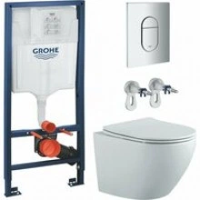 Комплект инсталляции GROHE Rapid SL NW0145/S с унитазом Aquatek ЕВРОПА AQ1901-MW и сиденьем с микролифтом (NW0247)