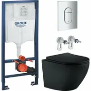 Комплект инсталляции GROHE Rapid SL NW0145/S с унитазом Aquatek ЕВРОПА AQ1901-MB и сиденьем с микролифтом (NW0248)