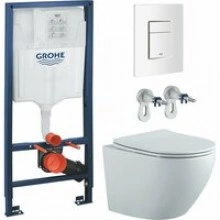 Комплект инсталляции GROHE Rapid SL 38772SH0 с унитазом Aquatek ЕВРОПА AQ1901-MW и сиденьем с микролифтом (NW0253)