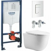 Комплект инсталляции GROHE Rapid SL 38772SH0 с унитазом Aquatek КЛАССИК AQ1112T-00 и сиденьем с микролифтом (NW0256)
