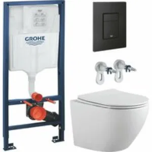 Комплект инсталляции GROHE Solido 38811KF0 с унитазом Aquatek ЕВРОПА AQ1901-00 и сиденьем с микролифтом (NW0258) Комплект инсталляции GROHE Solido 38811KF0 с унитазом Aquatek ЕВРОПА AQ1901-00 и сиденьем с микролифтом (NW0258)