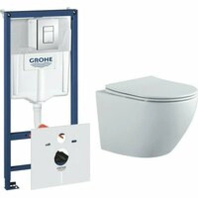 Комплект инсталляции GROHE Rapid SL 38775001 с унитазом Aquatek ЕВРОПА AQ1901-MW и сиденьем с микролифтом (NW0265) Комплект инсталляции GROHE Rapid SL 38775001 с унитазом Aquatek ЕВРОПА AQ1901-MW и сиденьем с микролифтом (NW0265)