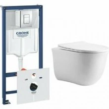 Комплект инсталляции GROHE Rapid SL 38775001 с унитазом Aquatek КЛАССИК AQ1112T-00 и сиденьем с микролифтом (NW0268)