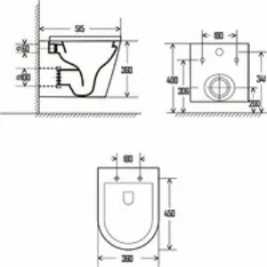 Унитаз AQUAme подвесной с сиденьем с микролифтом, черный матовый (AQM2001MB) Унитаз AQUAme подвесной с сиденьем с микролифтом, черный матовый (AQM2001MB)