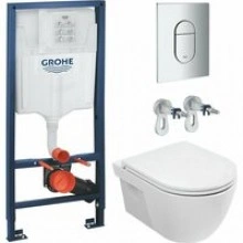 Комплект инсталляции GROHE Rapid SL NW0145/S с унитазом AQUAme AQM2011 и сиденьем с микролифтом (NW0278)