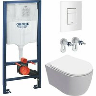Комплект инсталляции GROHE Rapid SL 38772SH0 с унитазом AQUAme AQM2012 и сиденьем с микролифтом, смыв Quiet (NW0291) Комплект инсталляции GROHE Rapid SL 38772SH0 с унитазом AQUAme AQM2012 и сиденьем с микролифтом, смыв Quiet (NW0291)