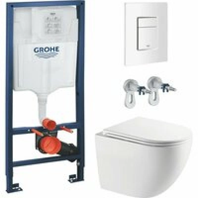 Комплект инсталляции GROHE Rapid SL 38772SH0 с унитазом AQUAme AQM2014PRO и сиденьем с микролифтом, смыв Invisible (NW0293) Комплект инсталляции GROHE Rapid SL 38772SH0 с унитазом AQUAme AQM2014PRO и сиденьем с микролифтом, смыв Invisible (NW0293)