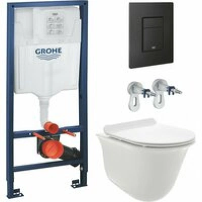 Комплект инсталляции GROHE Solido 38811KF0 с унитазом AQUAme AQM2005 и сиденьем с микролифтом (NW0300) Комплект инсталляции GROHE Solido 38811KF0 с унитазом AQUAme AQM2005 и сиденьем с микролифтом (NW0300)