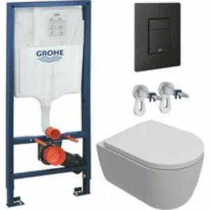 Комплект инсталляции GROHE Solido 38811KF0 с унитазом AQUAme AQM2013PRO и сиденьем с микролифтом, смыв Invisible (NW0304) Комплект инсталляции GROHE Solido 38811KF0 с унитазом AQUAme AQM2013PRO и сиденьем с микролифтом, смыв Invisible (NW0304)