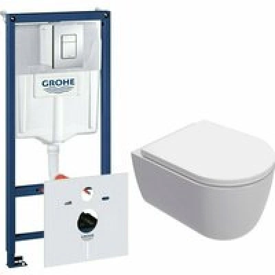 Комплект инсталляции GROHE Rapid SL 38775001 с унитазом AQUAme AQM2013PRO и сиденьем с микролифтом, смыв Invisible (NW0316) Комплект инсталляции GROHE Rapid SL 38775001 с унитазом AQUAme AQM2013PRO и сиденьем с микролифтом, смыв Invisible (NW0316)