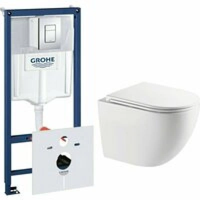Комплект инсталляции GROHE Rapid SL 38775001 с унитазом AQUAme AQM2014PRO и сиденьем с микролифтом, смыв Invisible (NW0317) Комплект инсталляции GROHE Rapid SL 38775001 с унитазом AQUAme AQM2014PRO и сиденьем с микролифтом, смыв Invisible (NW0317)