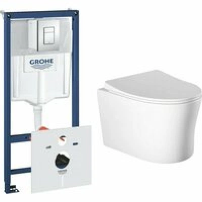 Комплект инсталляции GROHE Rapid SL 38775001 с унитазом Aquatek НИКА AQ2009-00 и сиденьем с микролифтом (NW0329) Комплект инсталляции GROHE Rapid SL 38775001 с унитазом Aquatek НИКА AQ2009-00 и сиденьем с микролифтом (NW0329)