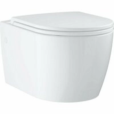 Подвесной унитаз GROHE Bau Ceramic с сиденьем с микролифтом, альпин-белый (103860SH00) Подвесной унитаз GROHE Bau Ceramic с сиденьем с микролифтом, альпин-белый (103860SH00)