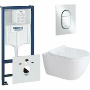 Комплект инсталляции GROHE Rapid SL NW0145/S с унитазом Aquatek ПОЛАРИС AQ0700-01 и сиденьем с микролифтом (NW0334) Комплект инсталляции GROHE Rapid SL NW0145/S с унитазом Aquatek ПОЛАРИС AQ0700-01 и сиденьем с микролифтом (NW0334)