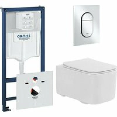 Комплект инсталляции GROHE Rapid SL NW0145/S с унитазом Aquatek КВАДРО AQ1515T-00 и сиденьем с микролифтом (NW0338) Комплект инсталляции GROHE Rapid SL NW0145/S с унитазом Aquatek КВАДРО AQ1515T-00 и сиденьем с микролифтом (NW0338)