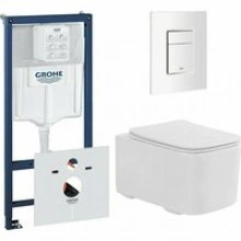 Комплект инсталляции GROHE Rapid SL 38772SH0 с унитазом Aquatek КВАДРО AQ1515T-00 и сиденьем с микролифтом (NW0339)