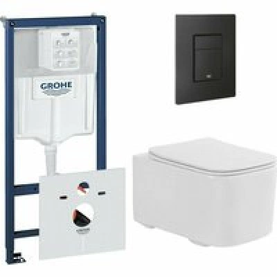 Комплект инсталляции GROHE Solido 38811KF0 с унитазом Aquatek КВАДРО AQ1515T-00 и сиденьем с микролифтом (NW0340) Комплект инсталляции GROHE Solido 38811KF0 с унитазом Aquatek КВАДРО AQ1515T-00 и сиденьем с микролифтом (NW0340)