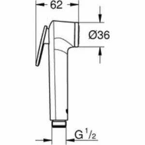 Набор для гигиенического душа скрытого монтажа GROHE BauLoop, хром (NH0005) Набор для гигиенического душа скрытого монтажа GROHE BauLoop, хром (NH0005)