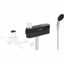 Душевой набор GROHE Purefoam, 2 режима, 1750 мм, 7,6 л/мин, хром/черный (1033670000)