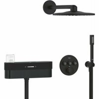 Душевая система GROHE SmartControl Purefoam с термостатом для душа, фантомный черный (105812KF00) Душевая система GROHE SmartControl Purefoam с термостатом для душа, фантомный черный (105812KF00)