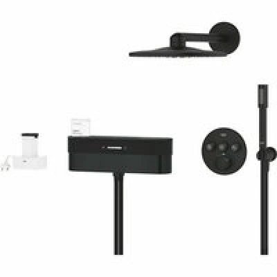 Душевая система GROHE SmartControl Purefoam с термостатом для душа, фантомный черный (105812KF00) Душевая система GROHE SmartControl Purefoam с термостатом для душа, фантомный черный (105812KF00)
