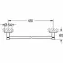 Набор аксессуаров GROHE Essentials, никель глянец (NA0003) Набор аксессуаров GROHE Essentials, никель глянец (NA0003)