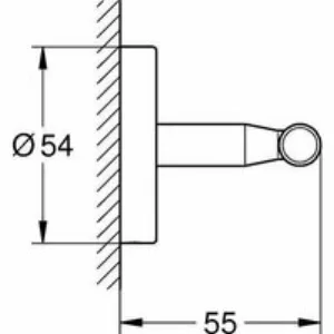 Набор аксессуаров GROHE BauCosmopolitan, хром (NA0009) Набор аксессуаров GROHE BauCosmopolitan, хром (NA0009)