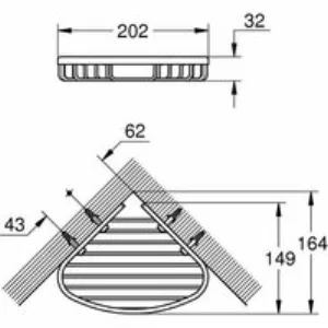 Набор аксессуаров GROHE BauCosmopolitan, хром (NA0009) Набор аксессуаров GROHE BauCosmopolitan, хром (NA0009)