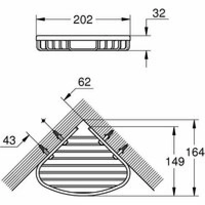 Набор аксессуаров GROHE BauCosmopolitan, хром (NA0009) Набор аксессуаров GROHE BauCosmopolitan, хром (NA0009)