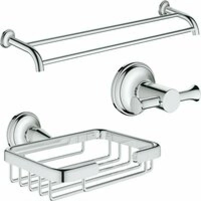 Набор аксессуаров GROHE Essentials Authentic, хром (NA0015) Набор аксессуаров GROHE Essentials Authentic, хром (NA0015)