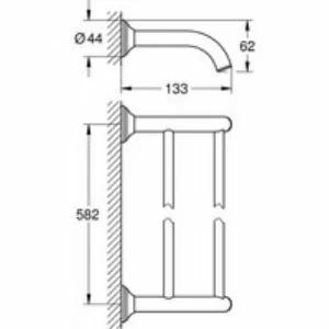 Набор аксессуаров GROHE Essentials Authentic, хром (NA0015) Набор аксессуаров GROHE Essentials Authentic, хром (NA0015)